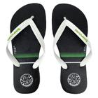 Chinelo Rip Curl Stacked Logo Preto e Verde