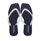 Chinelo Sandália Feminina Bico Quadrado Casual Brilho K117