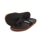 Chinelo Sandália Kenner Kinno Masculino - Preto/Laranja