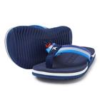 Chinelo Sandália Kenner Nk6 Pro Stripes Infantil Azul Com Branco