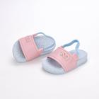 Chinelo Slide Bebê Menina Kidy com Elástico Azul Rosa