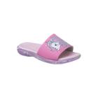 Chinelo Slide Infantil Feminino Ortopé Energy Light com Led Unicórnio Rosa Candy