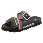 Chinelo Slide Infantil NowUnited Pop Collection Show 22645 - Cor: Preto - Tamanho: 29