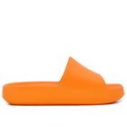 Chinelo Slide Laranja Poofy Plataforma Eva