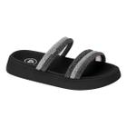 Chinelo Slide Papete Molekinha Infantil Juvenil Tiras Strass