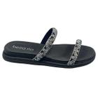 Chinelo Slide Strass Duas Tiras Beira Rio 8488.105.27332