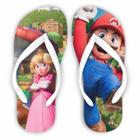 Chinelo Super Mario e princesa