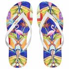 Chinelo Tropical Feminino Geométrica, Magicc