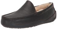 Chinelo UGG masculino Ascot Dark Spice em couro integral