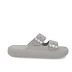 Chinelo Usaflex Slide Plataforma Poofy Eva Fivela Brilho