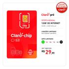 Chip Claro Pré Pago Mensal com Recarga 12GB - Confira os DDD's