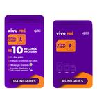 Chip Vivo Kit 20: 4 Chip S/ Recarga+16 C/ R10 De Recarga