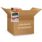 Chips Arroz e Milho, Sem Glúten, Churrasco Natural Life contendo 3 pacotes de 70g cada