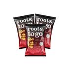 Chips de Batata-Doce Teriyaki Roots to Go contendo 3 pacotes de 45g cada