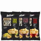 Chips de Mandioca Belive Sabores Diversos 50g 3un