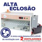 Chocadeira Elétrica ALTA ECLOSÃO Automática 60 ovos Trivolt Carregador Embutido Controlador de Temperatura e Umidade PID  2 ventiladores e ovoscópio