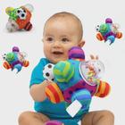 Chocalho Para Bebê Formato Bolinha Brinquedo Sensorial
