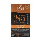 Chocolate 85% Cacau Com Xilitol Primitivo Java 80g