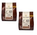 Chocolate Ao Leite Belga 823 33,6% Callebaut 400g- Kit 2 un