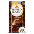Chocolate Ferrero Rocher Tablete Dark 55% com Avelã 90g