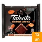 Chocolate Garoto Talento Meio Amargo com Amêndoas 85g - Embalagem com 12 Unidades - Nestlé