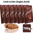 Chocolate Lindt  Lindor Singles Avelã 100g Kit com 7