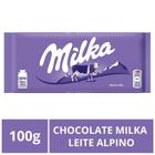 Chocolate Milka, Barra 100G, Leite Alpino