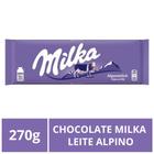 Chocolate Milka, Leite Alpino, Barra 270g