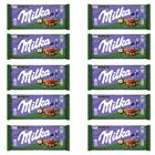 Chocolate Milka Pedaços de Avelã Kit 10 Barras de 100g