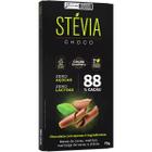 Chocolate Stévia Choco 88% Cacau Sem Açúcar Tudo Zero Leite 70g - Vegano