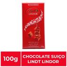 Chocolate Suíço ao Leite, Lindt Lindor, 1 Tablete de 100g