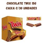 Chocolate Twix 15g C/ 30 Unidades Caramelo Choc. E Biscoito!