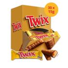 Chocolate Twix Tradicional Kit Display 30 Unidades De 15G - Mars