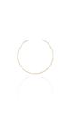 Choker Circular Aro Fino Folheado Em Ouro 18k