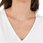 Choker Colar Feminino Coração Prata Gargantilha Delicada