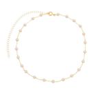 Choker Corrente de Pérolas Banhado em Ouro 18K