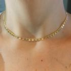 Choker de Corações Pendurados Semi Joia Banhado Ouro 18k