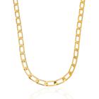 Choker de Corrente Grossa Elo Longo com Extensor Banhado a Ouro 18k