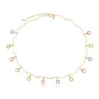 Choker Pedrinhas Color Banhada a Ouro 18k