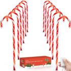 Christmas Candy Cane Lights Luditek 24, conjunto de 12 ao ar livre