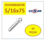 Chumbador C/Prisioneiro Cba 5/16 X 75 Ac Zincado 50 Peças - CISER