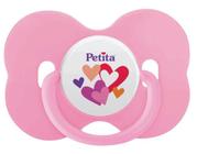 Chupeta Borboleta Orto Em Silicone Tamanho 02 - Rosa - Petita