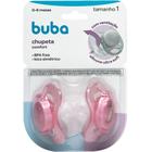 Chupeta Buba Comfort Ultra Soft Ventilação Tam 1 Com Tampa Protetora* de Bico Silicone Para Bebê 0-6 meses