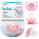 Chupeta Comfort Buba Ultra Soft Tam 1 ou Tam 2 Para Bebês com Tampa Protetora Bico Simétrico