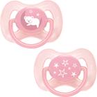 Chupeta Comfort Kit Ursinho E Estrela Rosa - Tamanho 2 Buba