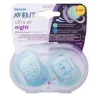 Chupeta Dupla Ultra Air Night 0-6 Meses Azul - Philips Avent