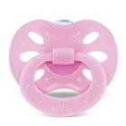 Chupeta Lillo Eair Cores Leves Ortodôntico Silicone Rosa F1