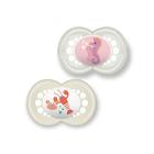 Chupeta mam 6 meses fase 2 bico silicone skinsoft embalagem dupla