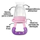 Chupeta para fruta alimentaçao bebe silicone infantil - MBBIMPORTS