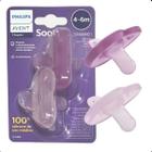 Chupeta Soothie Dupla 4-6 Menina Rosa SCF099/12 Philips Avent Bico